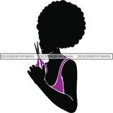 Afro Craft Lady SVG Cutting Files For Silhouette Cricut and More