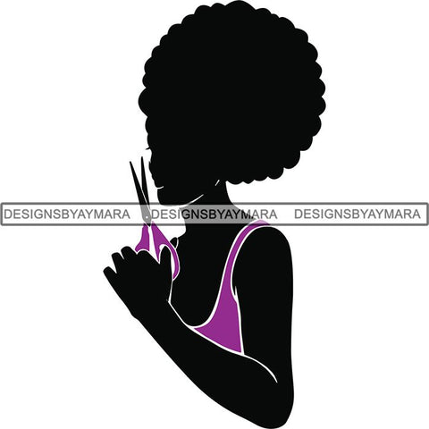 Afro Craft Lady SVG Cutting Files For Silhouette Cricut and More