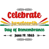 Juneteenth Emancipation Freedom June19 Holiday African American History  SVG PNG JPG Vector Cutting Files