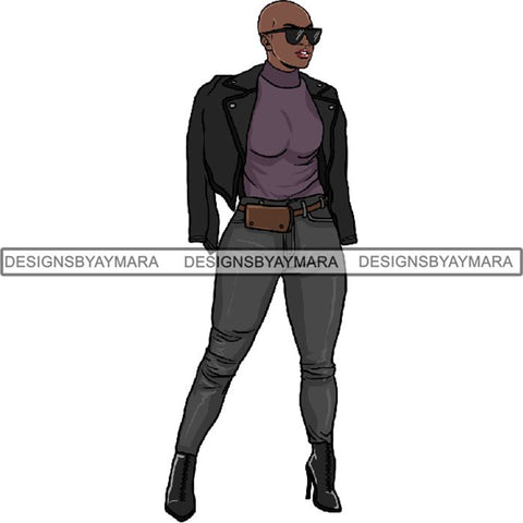 Melanin Bald Short Hairstyle Queen Goddess Nubian .SVG Cut Files For Silhouette and Cricut and Much More