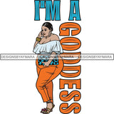 BBW  Woman Thicker Than Snicker I'm a Goddess Quotes .SVG Cut Files For Silhouette Cricut and More