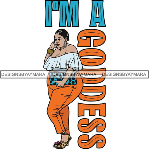 BBW  Woman Thicker Than Snicker I'm a Goddess Quotes .SVG Cut Files For Silhouette Cricut and More
