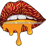 Leopard Sexy Lips Mouth SVG Cutting Files