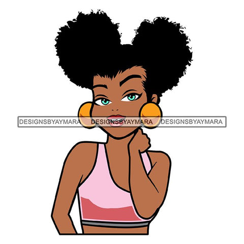 Afro Cute Lady Sassy Classy Melanin Sisi .SVG Cutting Files