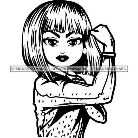 Afro Strong Classy Lola Flexing Believe in Yourself .SVG Cutting Files For Silhouette and Cricut and More!