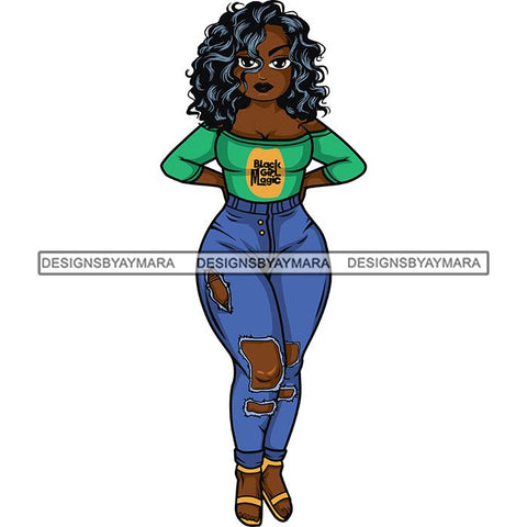 Afro Lola Sassy Exotic Curvy Thick Goddess .SVG Cutting Files For Silhouette and Cricut and More!