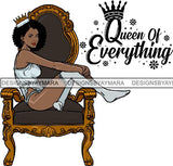 Afro Queen Goddess Melanin Nubian Glamour .PNG Print Files Not For Cutting