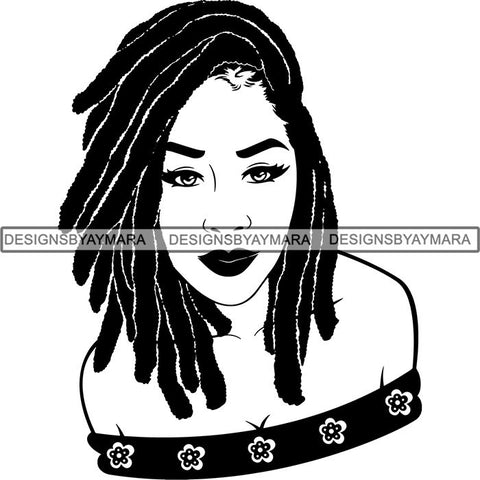 Afro Independent Successful Woman SVG Cutting Files For Silhouette Cricut and More