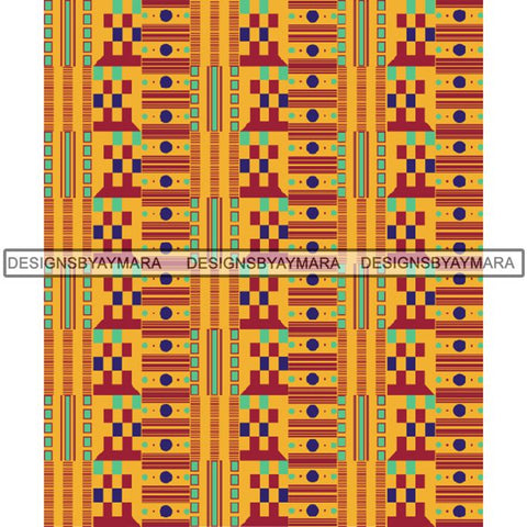 Kente African Pattern African American Culture PNG Print Files Not For Cutting