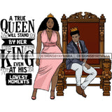 King and Queen Rey Reina Couple Life Goals PNG Print Files Not For Cutting