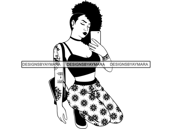 Tattoo Nubian Goddess SVG Files For Cutting