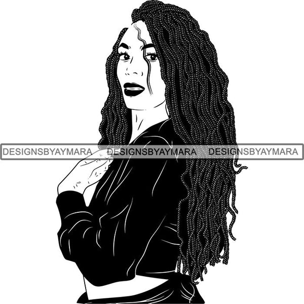 Afro Latina Woman SVG Cutting Files For Silhouette Cricut and More