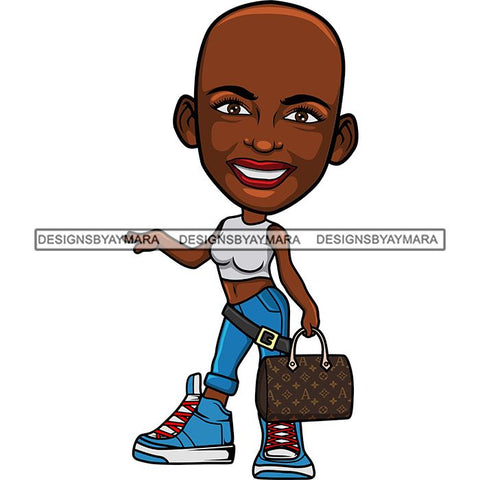 Cute Afro Lola Boss Lady Summer Fashion Dope Diva Glamour .SVG Cutting