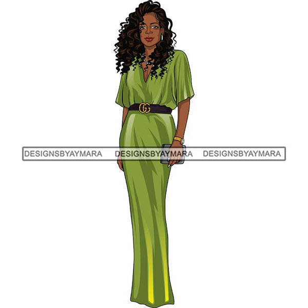 Bundle 6 Classy Afro Woman African American Goddess SVG PNG JPG Cutting Files