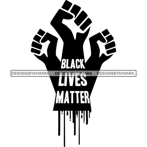 Black Lives Matter Humanity Social Protest Justice Racism Movement SVG PNG JPG Vector Cutting Files
