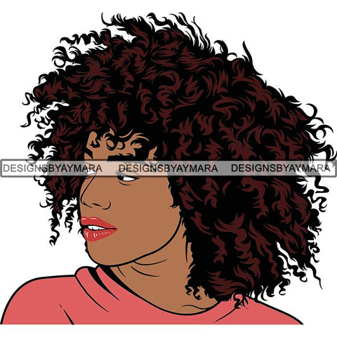 Afro Woman Goddess Diva Melanin Love Sensual .SVG Cut Files For Silhouette and Cricut and More!