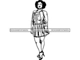 Afro Beautiful Woman Goddess Diva Classy Lady .SVG Cut Files For Silhouette and Cricut