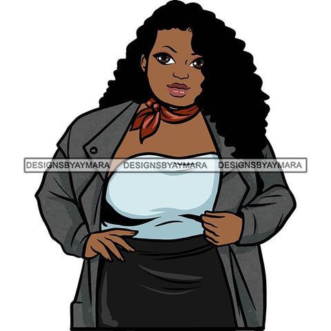 Attractive BBW Nubian Melanin Popping Beautiful African American Big Woman SVG Cutting Files