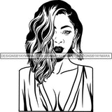 Afro Independent Successful Woman SVG Cutting Files For Silhouette Cricut and More