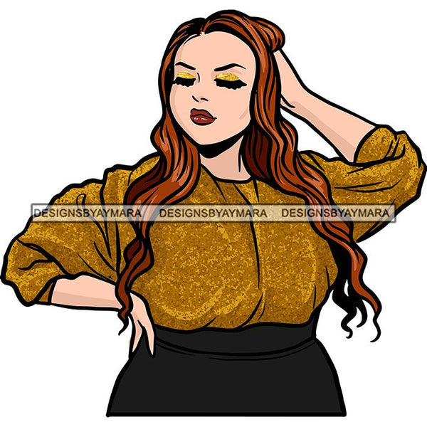Attractive BBW Nubian Melanin Popping Beautiful African American Big Woman SVG Cutting Files