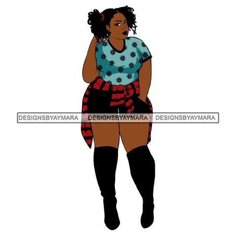 Afro African Lady Pretty Face Goddess Glamour Fashion Vector SVG Cutting Files