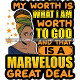 Afro Black Proud Woman Lord God Quotes SVG Cutting Files For Silhouette Cricut and More