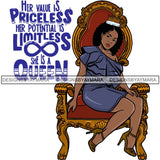 Afro Queen Goddess Melanin Nubian Glamour .PNG Print Files Not For Cutting