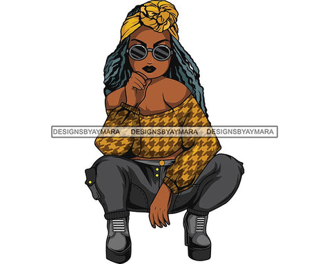 Afro Lola Boss Lady Diva Style .SVG Cutting Files For Silhouette and Cricut and More!