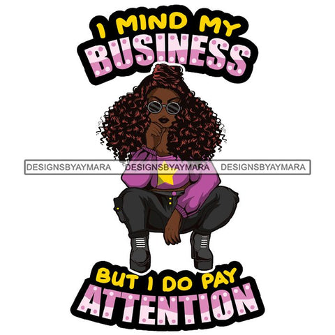 Afro Lola Diva Gangster Quotes .SVG Cutting Files For Silhouette and Cricut and More!