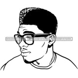 Attractive Man Bearded Hipster Model Fashion Male Guy Stylish Mustache Close-up Sexy Macho Manly SVG Files For Cutting