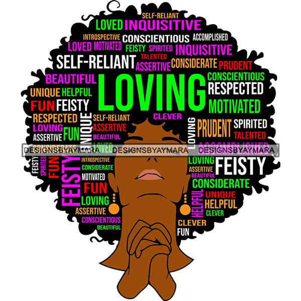 Afro Succesful Woman Hair Quotes Black Lives Matter Proud Roots Nubian Melanin SVG Cut Files