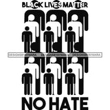 Black Lives Matter Humanity Social Protest Justice Black-Owned Businesses SVG PNG JPG Vector Cutting Files