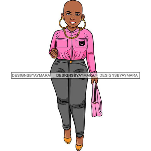 Afro Lola Classy Fashion Lady Glamour Businesswoman .SVG Cutting Files For Silhouette Cricut and More!