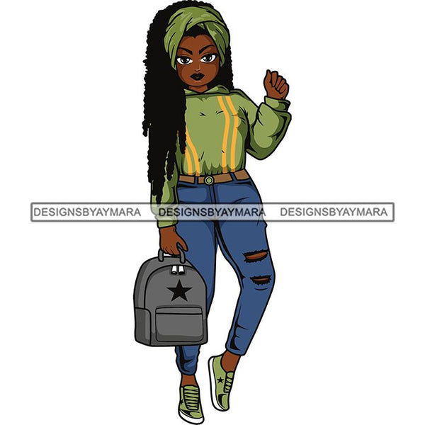 Lola Afro Beautiful Black Proud Woman .SVG Cutting Files For Silhouette and Cricut and More!