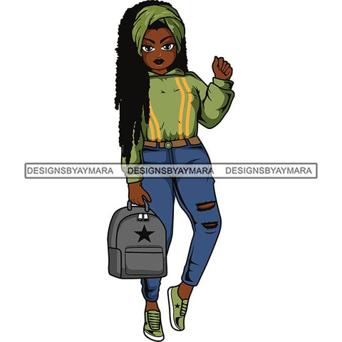 Lola Afro Beautiful Black Proud Woman .SVG Cutting Files For Silhouette and Cricut and More!