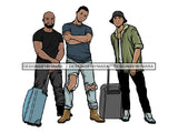 Man Getaway Trip Friends PNG File For Print Not For Cutting