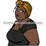 Attractive BBW Nubian Melanin Popping Beautiful African American Big Woman SVG Cutting Files