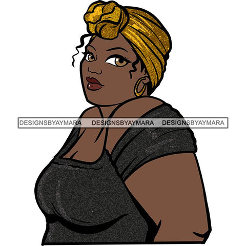 Attractive BBW Nubian Melanin Popping Beautiful African American Big Woman SVG Cutting Files