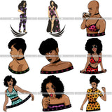 Super Special Bundle 100 Melanin SVG Files Only For $19.99 Retail price $250 Graphics For Cutting and More!