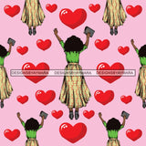 Seamless Pattern Church Lady Abstract Decorative Background Vector Designs SVG Files For Cutting and More!