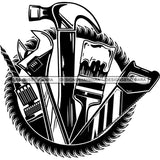 Wrench Hammer Screwdriver Repair Fix Handyman Hardware Tool Work  SVG Cutting Files