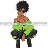 Afro Woman SVG Melanin Nubian Color Cutting Files
