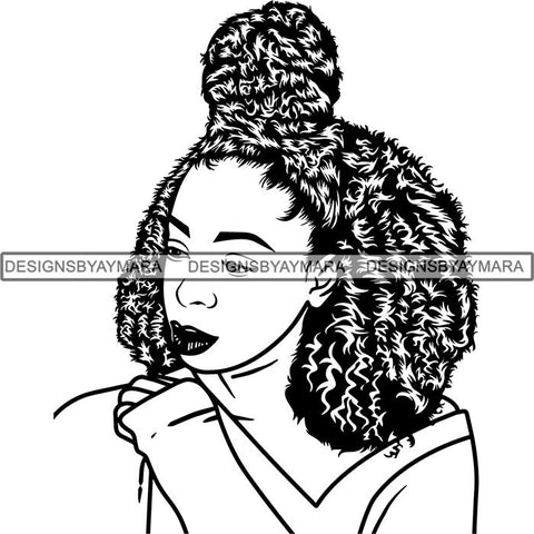 Afro Lady Black Goddess Melanin Dark Latina Morena SVG Files For Cutting and More!
