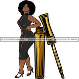 Afro Woman SVG Make Up Goddess Cutting Files For Cricut Silhouette and Much More