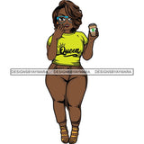 Lola Afro Beautiful Black Proud Woman Like Coffee .SVG Cutting Files For Silhouette and Cricut and More!
