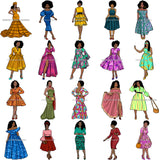 HUGE MEGA BUNDLE 1297 SVG Layered Vector Designs Afro Woman African American Women Melanin Nubian Black Girl Magic SVG PNG JPG Cutting Files For Silhouette Cricut and More
