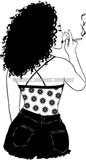 Afro Queen Goddess Melanin Nubian Glamour .SVG Cutting Files For Silhouette and Cricut