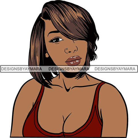 Afro Woman Nubian Melanin Popping Unique Design SVG Cutting Files For Silhouette Cricut and More