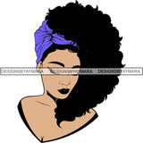 Afro Woman SVG Melanin Nubian Color Cutting Files