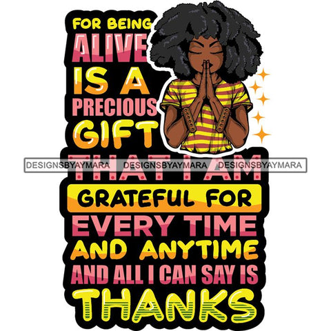Afro Lola Woman Praying God Lord Prayers Pray Quotes Believe Church .SVG PNG JPG Clipart Vector Cutting Files
